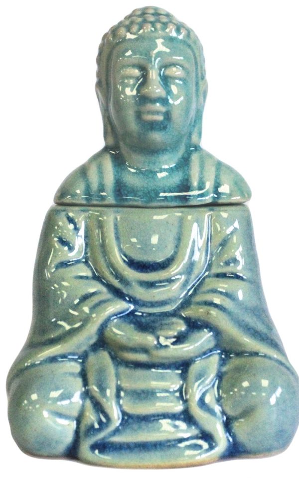 Eden oil burner, keramiek zittende Thaise boeddha
